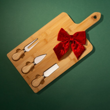 Bambusowy zestaw do serów RAVI